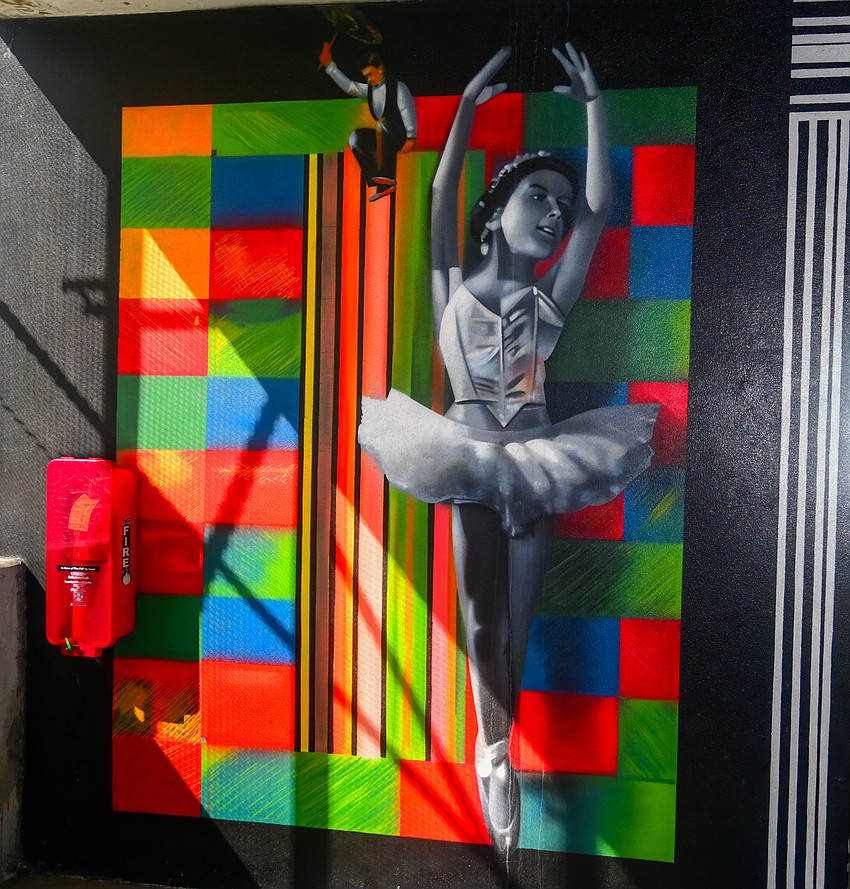This vibrant ballerina is part of Eduardo Kobra's 