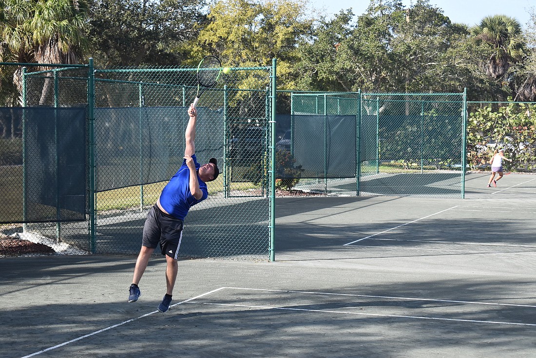 The town of Longboat Key is due to spend $120,000 to update the fencing at the Public Tennis Center. (Photo by Nat Kaemmerer)