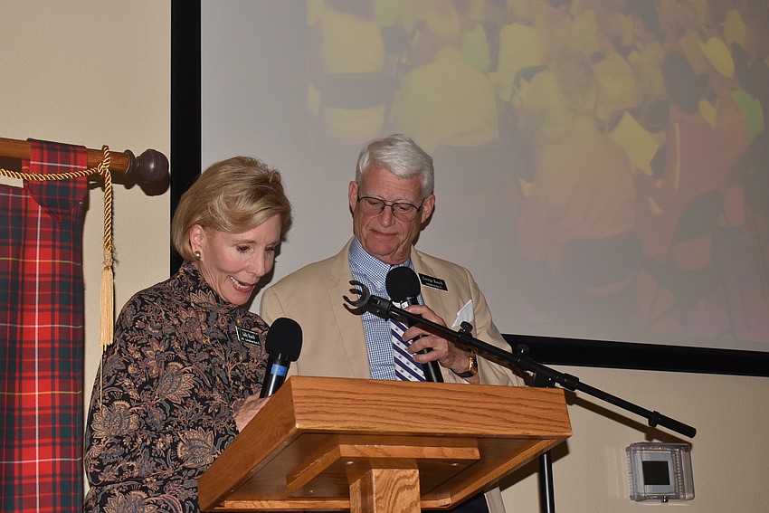 Sally and George Rauch gave a presentation of the church's early days.