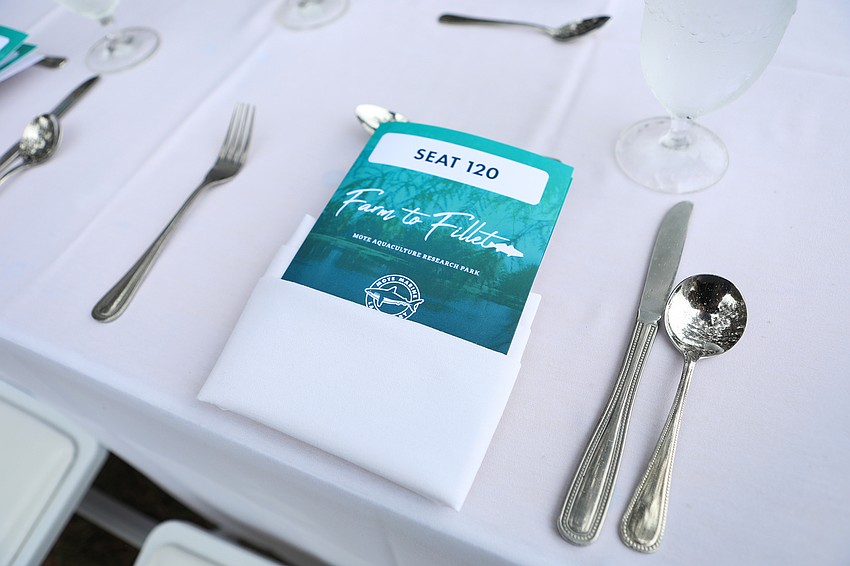 The lunch event was held at the Mote Aquaculture Research Park.