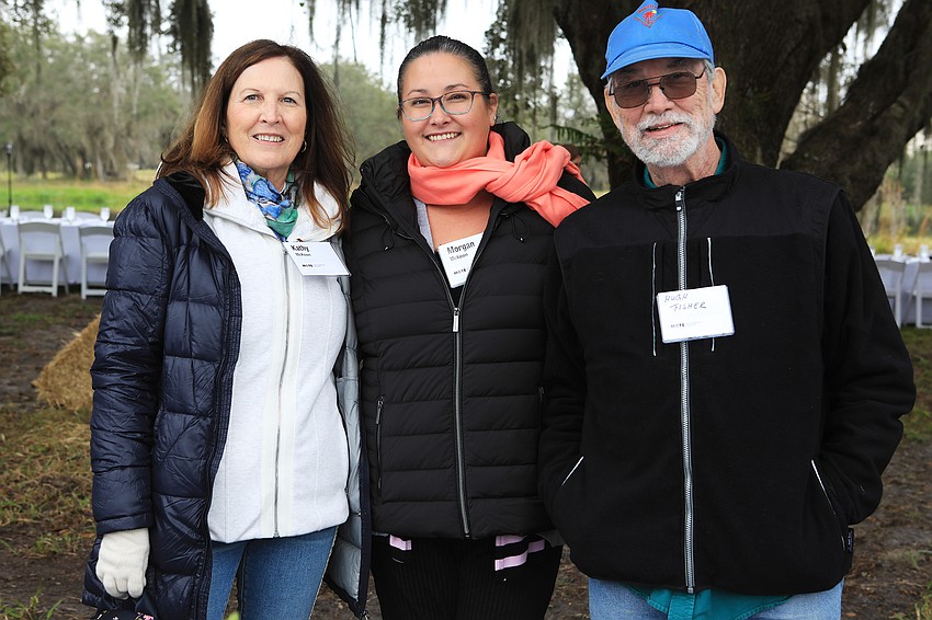 Kathy and Morgan McKown with Hugh Fisher