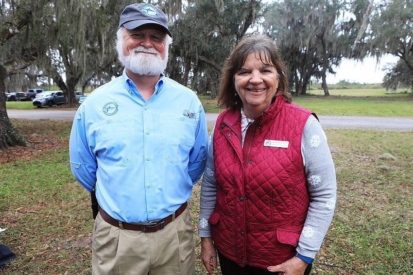 Mote Marine Laboratory and Aquarium President and CEO Dr. Michael P. Crosby and Aquaculture Research Park Director Dr. Kevan Main