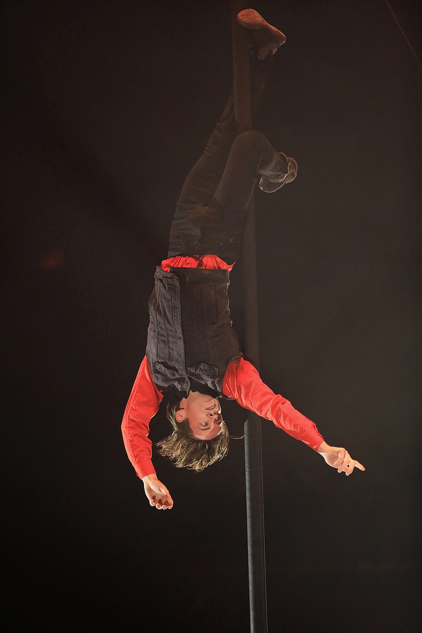 Channing Gross dazzles with a Chine Pole act.