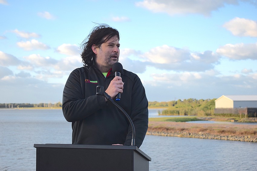 Parks Robinson, who owns Fit2Run, talks about his dad, the late Bill Robinson, before the Big Bill Foundation 5K at Nathan Benderson Park.
