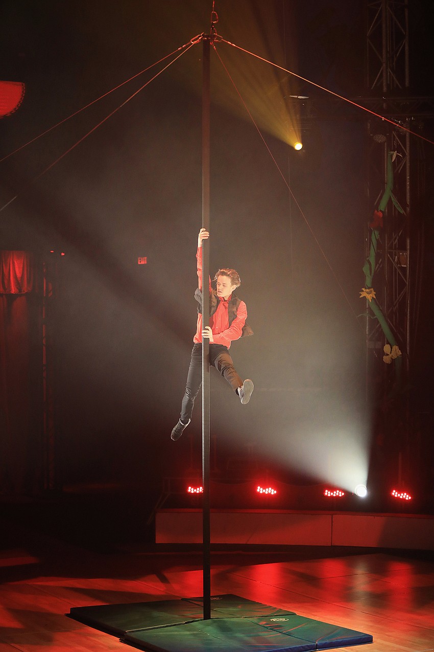 Channing Gross dazzles with a Chine Pole act.