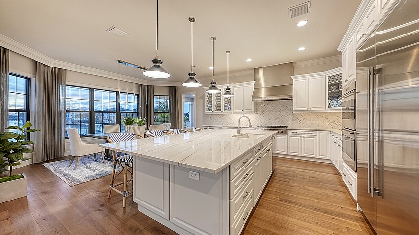 The home overlooks the west.