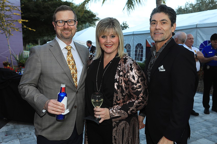 Nick and Jennifer Ayotte with John Coates