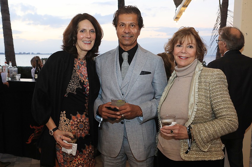 Melanie and Sean Natarajan with Donna Simmons