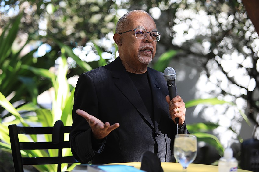 Dr. Henry Louis Gates Jr. speaks the the crowd.