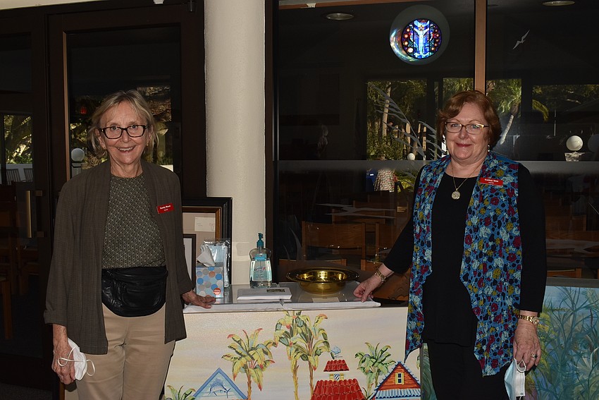 Sandy Wood and Cathie Wilt