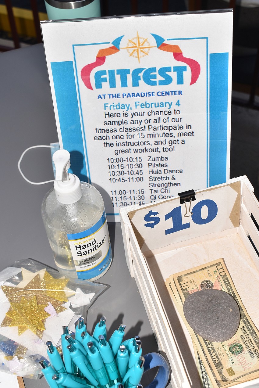 Attendees were identified with gold stars on their shirts after they checked in.