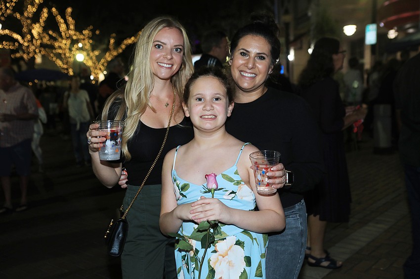 Carly Volwiler with Skylar and Gabby Vasden