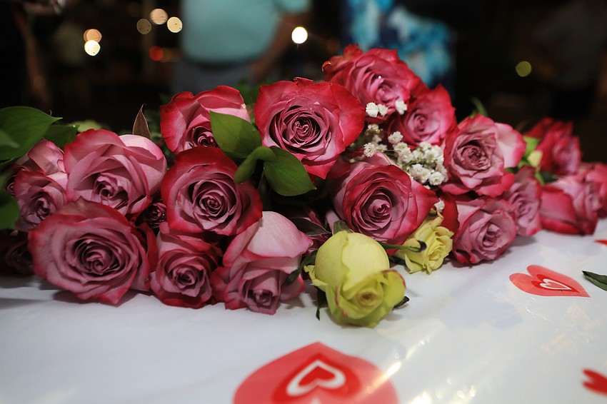 There were a number of flowers available.