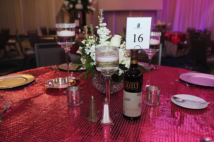 The Ritz ballroom was given an elegant makeover.