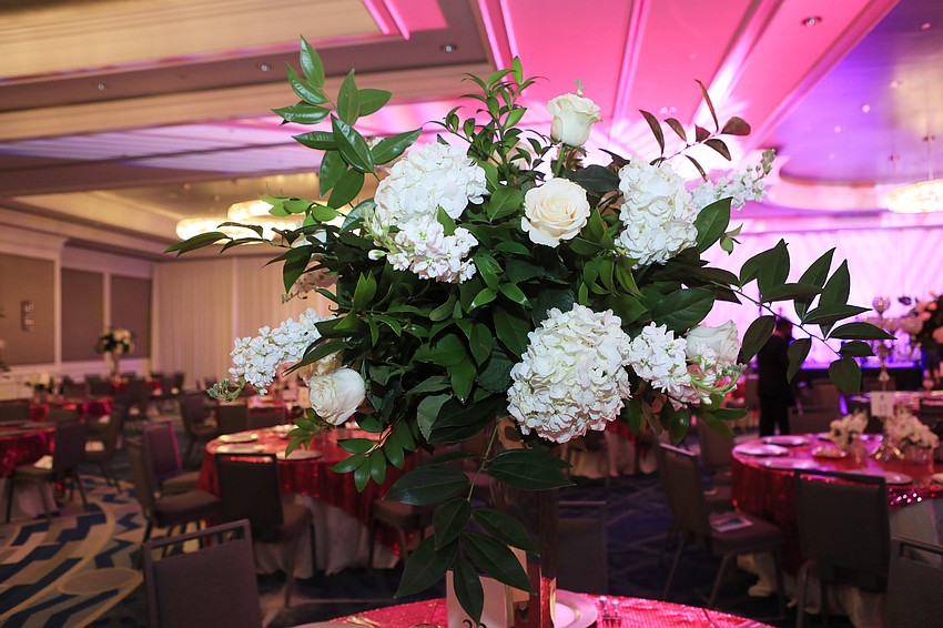 The Ritz ballroom was given an elegant makeover.