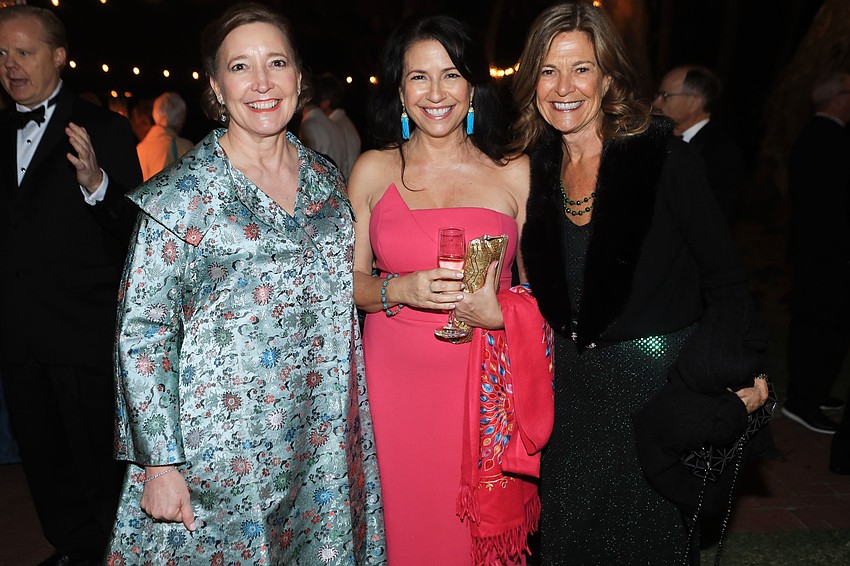 President Christine Johnson with Kay Mathers and Claudia Cardillo