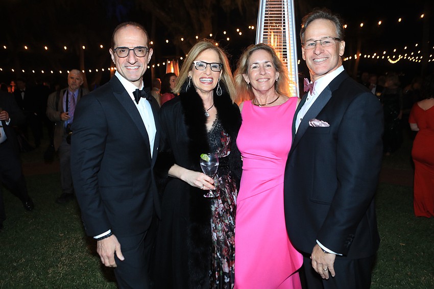 Stephen and Sharon Patrice with board chair Rhonda Deems and Dan Deems