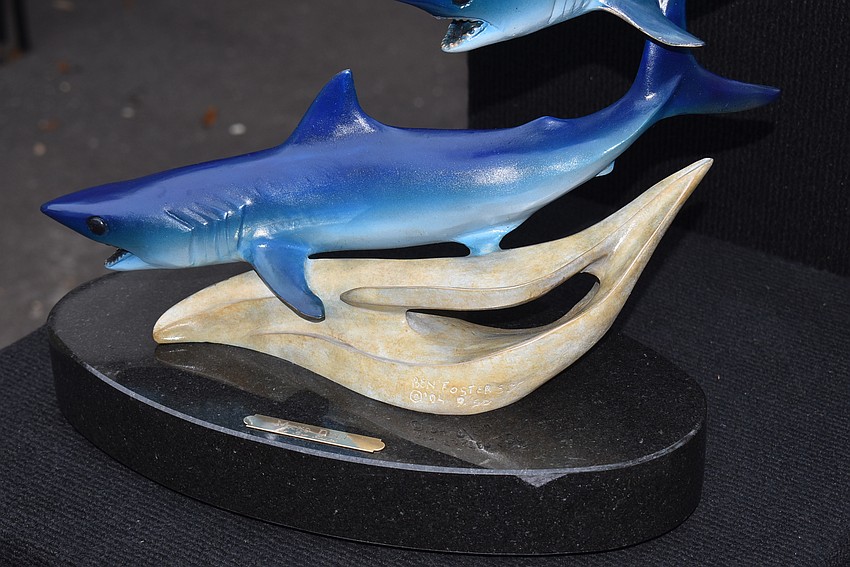 Ben Foster Bronze Sculptures featured some oceanic work.