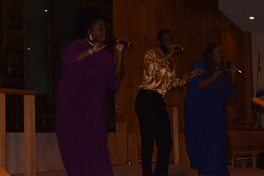 Syreeta Banks, Raleigh Mosely II and Ariel Blue perform Motown music.