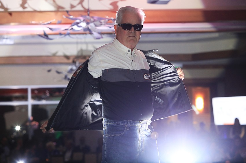 More than 40 models strut up and down the runway.