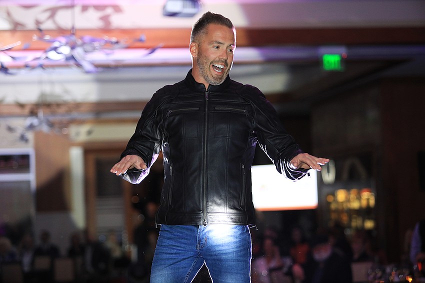 Greg Corvelle walks the runway.