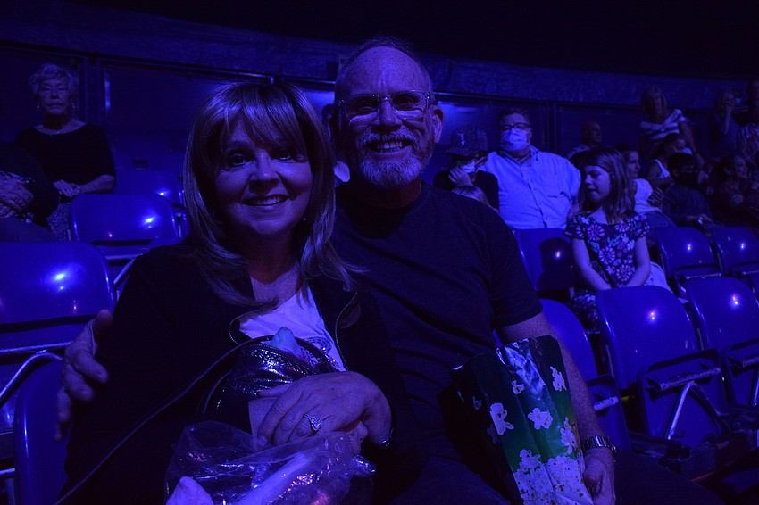 East County's Colleen and David Anderson attend Circus Sarasota with their grandchildren.