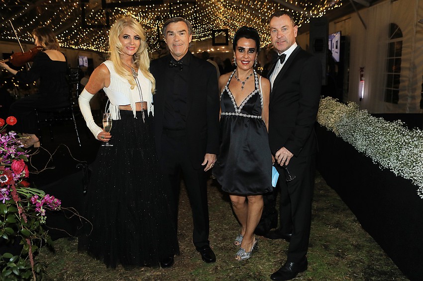 Patty and Charles Clark with Lisa and Jerry Wells