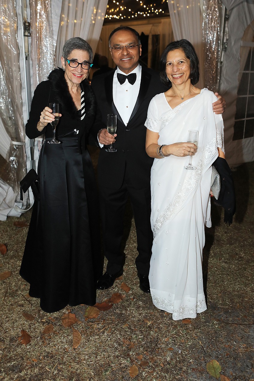 Margaret Waller with Ash and Vidisha Patel