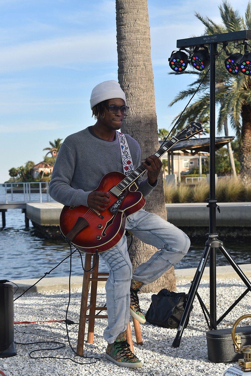 Akiem Esdaile played through the evening.