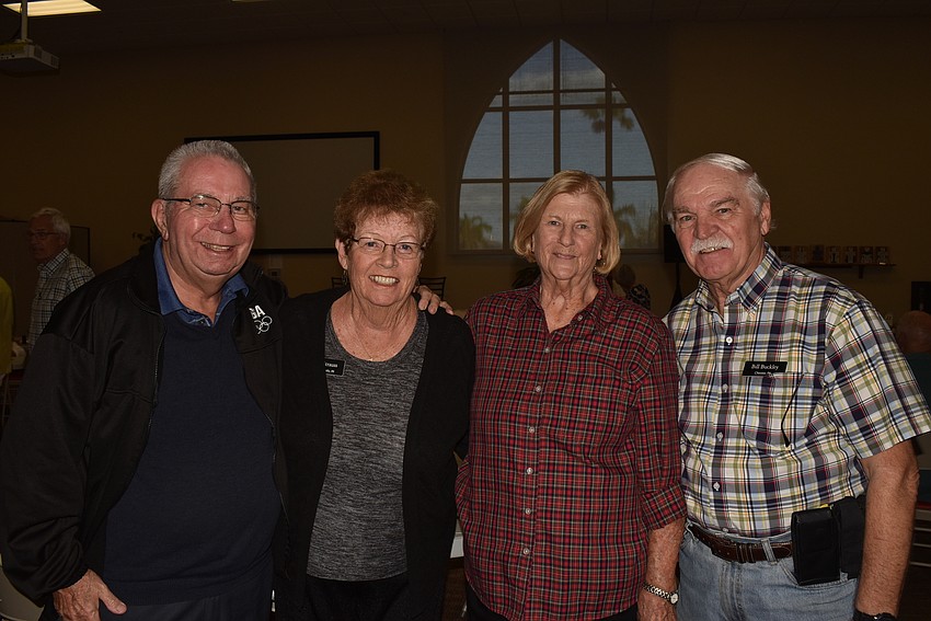 Ernie Strauss, Judy Strauss, Jean Buckley and Bill Buckley