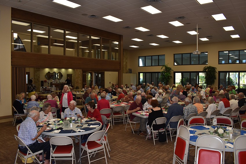 About 150 members turned out for dinner.