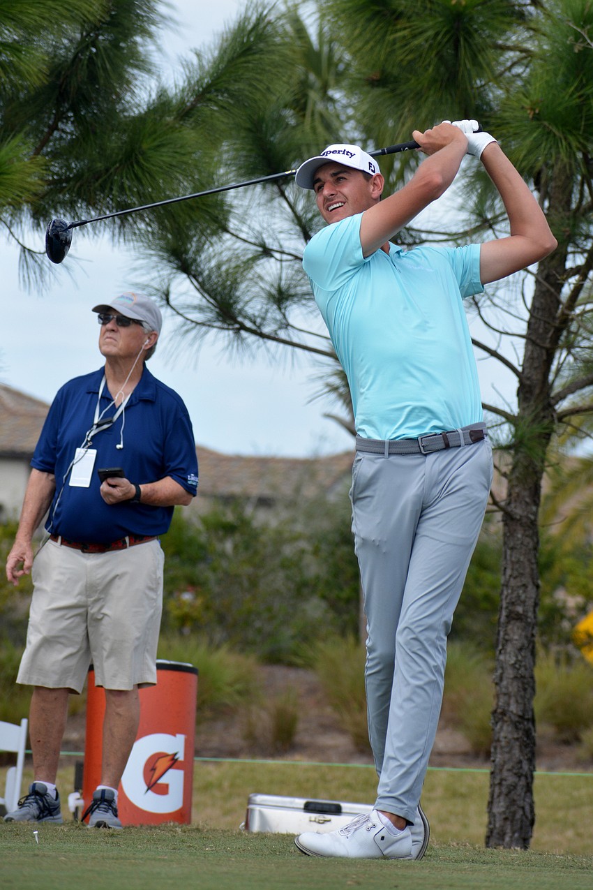 Mac Meissner, pictured at the 2022 LECOM Suncoast Classic, stole the show during round two of the 2023 event by shooting 59 (12 under par). After an even par round one, Meissner sits 12 under par for the tournament.