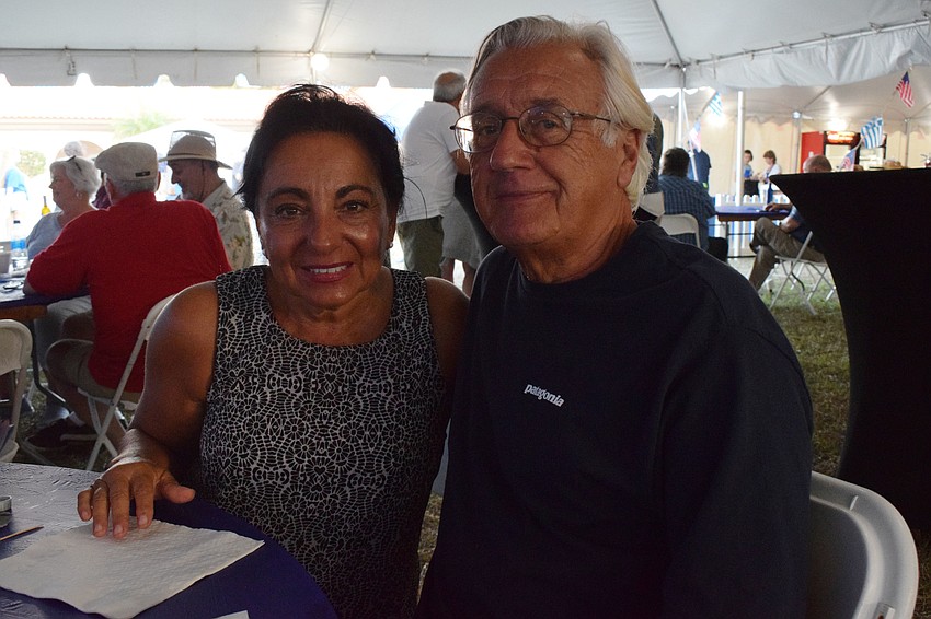 Long Boat's Lauren Mazzoni and Frank Mazzoni attend the Greek Glendi for the first time.