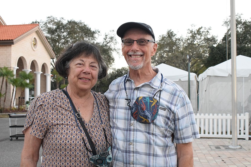 Sarasota's Joan Peters and Frank Linch love everything about the Greek Glendi from the atmosphere to the music, food, dancing and more.