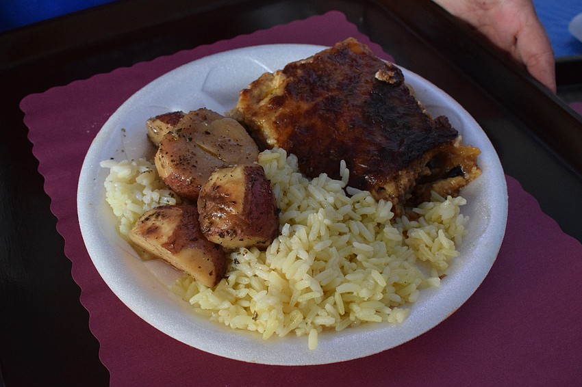 Many people said the moussaka with rice and potatoes is a must-try at the Greek Glendi festival.