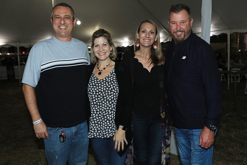 Nick and Kristen Theissen with Kristie and Wally Skoglund