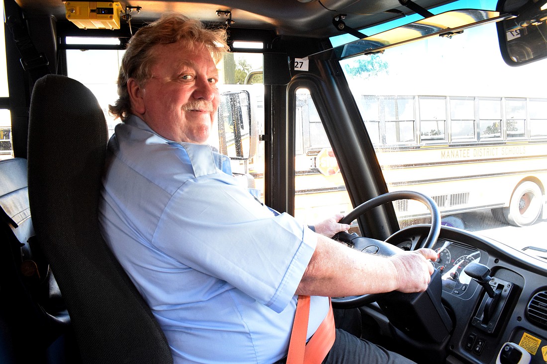 Allen Dickson, a bus driver for the School District of Manatee County, says being a bus driver gives him a purpose and allows him to give back to the community.