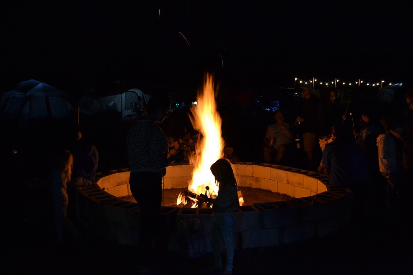It's time for dessert — marshmallows and s'mores.