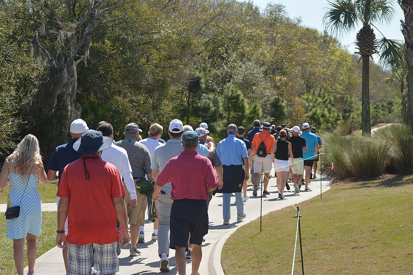 Fans at the Suncoast Classic can choose to walk the course, following a specific golfer, or stay at one specific hole all day.