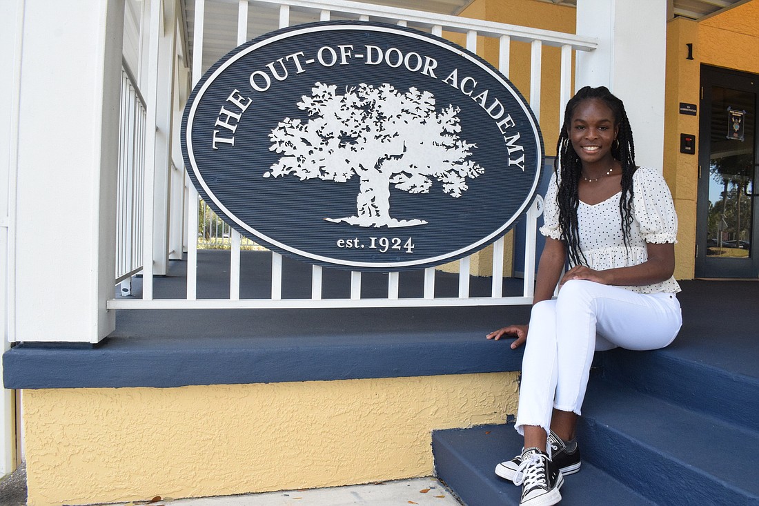 Heritage Harbor&#39;s Rhegan Duncombe, who is a junior at Out-of-Door Academy, started Gymnast to Gymnast to donate gymnastics clothing and new equipment to gymnasts in the Bahamas.