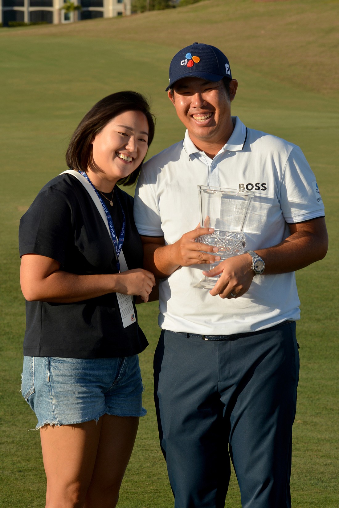 Your Observer Photo Byeong Hun An holds up the 2022 Suncoast