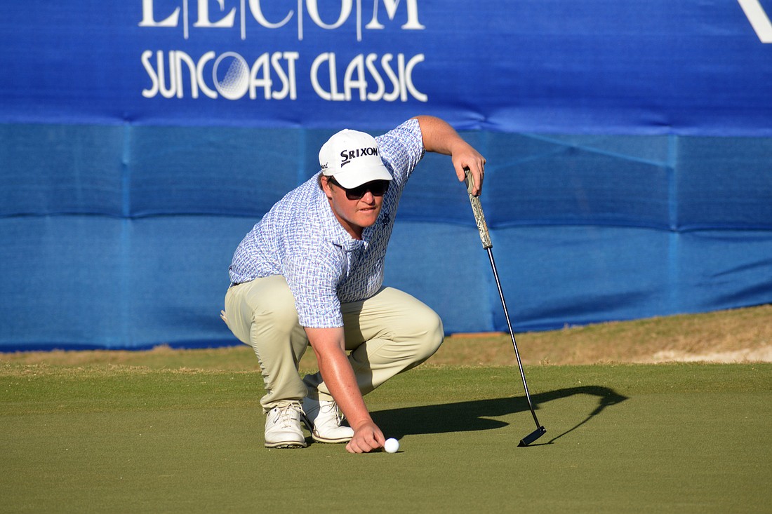 Michael Gellerman will look for a do-over at the 2023 LECOM Suncoast Classic after a four-putt on the No. 18 green cost him a win in 2022.