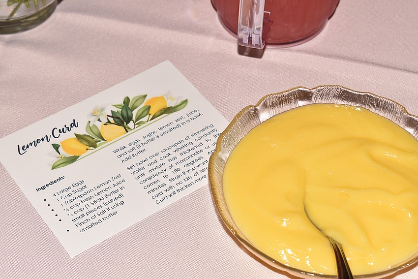 Corrine Sniderman made lemon curd for the pastries.