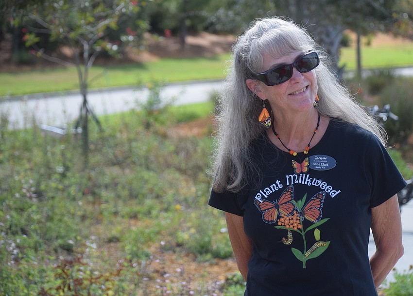 Del Webb's Anne Clark has embraced raising monarch butterflies for the new garden.