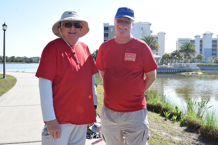 Sarasota's Douglas Jones and Indigo's Steve Banks, who are Lakewood Ranch Anglers Club members and tournament volunteers, love helping the children during the tournament.