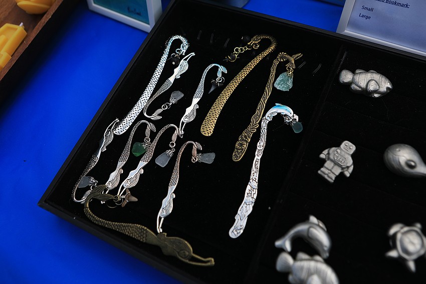 Kaira Picard sells metal bookmarks.