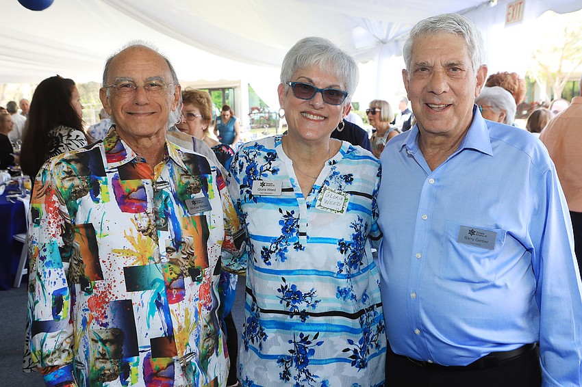 Co-chairs Michael Richker and Gloria Weed with president Barry Gerber