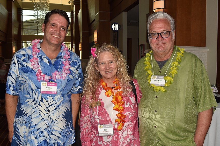 Association President Chris Goglia, Jen Ahearn-Koch and Thomas Koch.