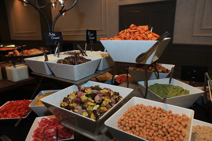 The event had a buffet.