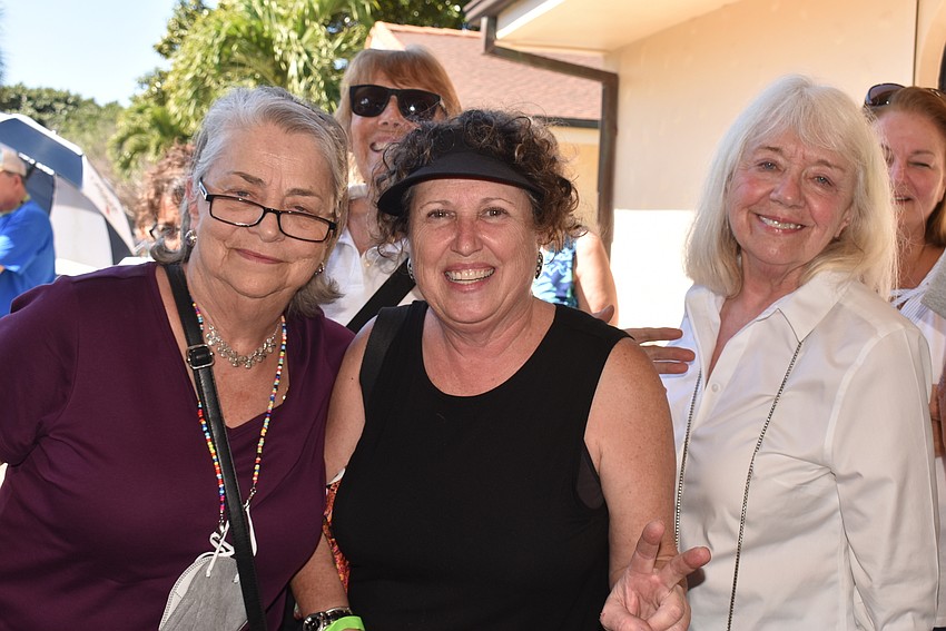 Phyllis McKee, Carol Moeseo, Linn Torres and Linda Lundy got in line nearly two hours before the start of the sale.